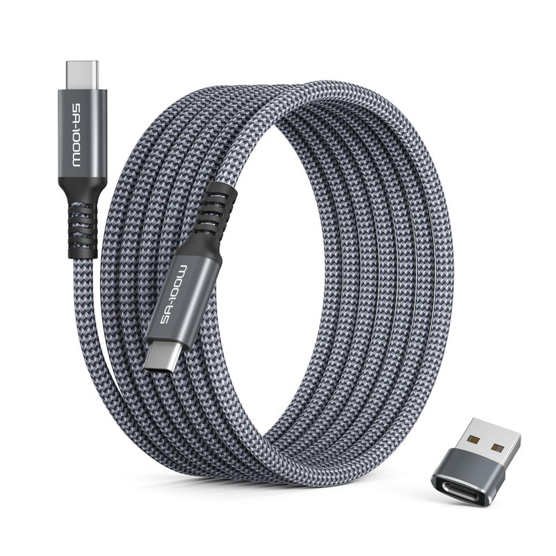 بيز سايلور كابل شاحن ماكس آيفون 16 16 15 برو 10 قدم، كابل USB C إلى Type C بقوة 100 واط مع محول USB، سلك شحن سريع للسيارة لآيباد، 10th Air 4th Mini خامس السابع الجيل السادس، سامسونج جالاكسي S25 S24 S23 - Image 1